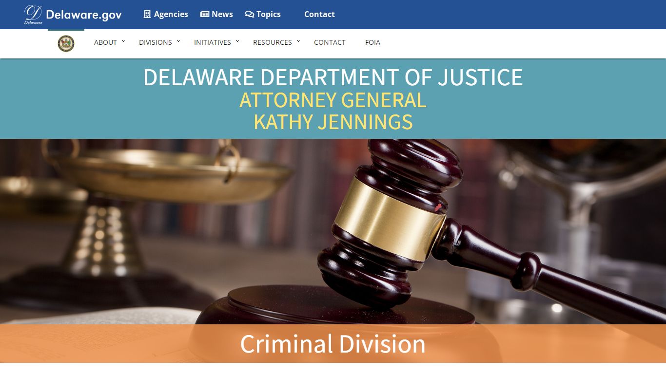 Criminal - Delaware Department of Justice - State of Delaware